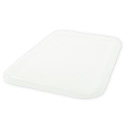 School Smart Storage Bin Non-Snap On Lid, 8 x 12-3/8 Inches, Translucent 081970