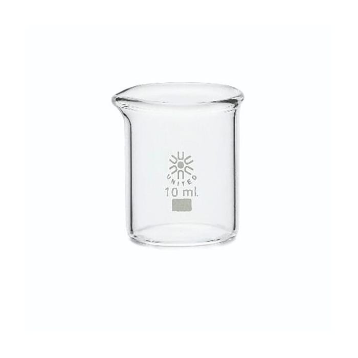 United Scientific Beakers, Low Form, Borosilicate Glass, 10ml