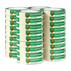 Duck Brand General Purpose Masking Tape, .94 Inch x 60 Yards, Beige, Pack of 36
