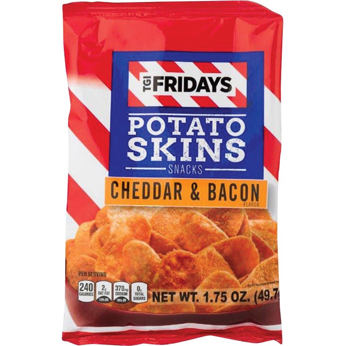 TGI Fridays Cheddar/Bacon Snack Chips, Pack of 55