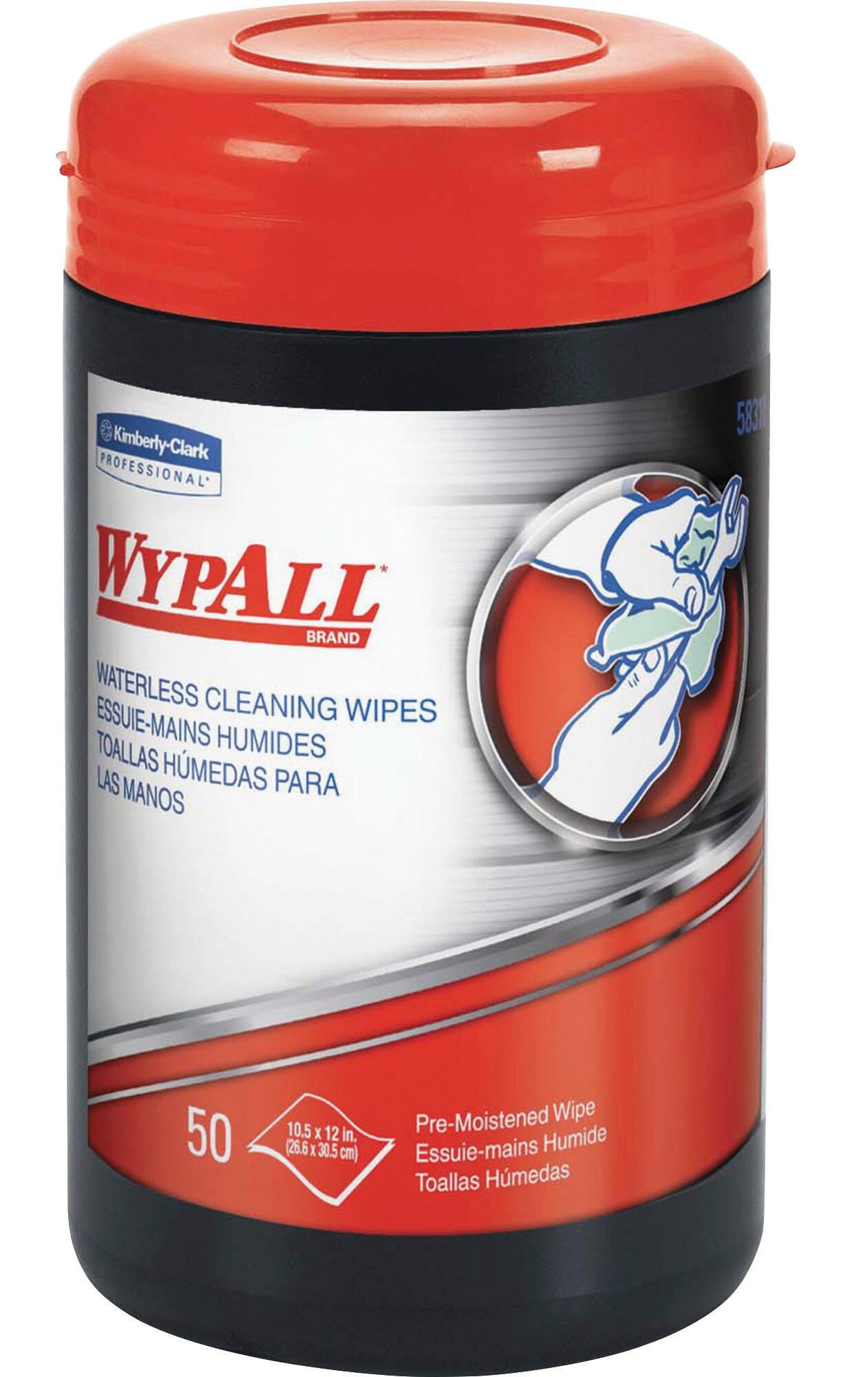 Image for WYPALL Waterless Hand Wipes, Container of 50 from School Specialty