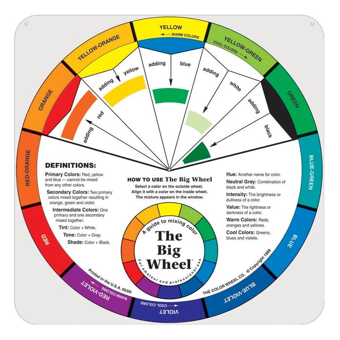 Color Wheel Classroom Size Durability Classroom Color Wheel, 26 in, Assorted Color