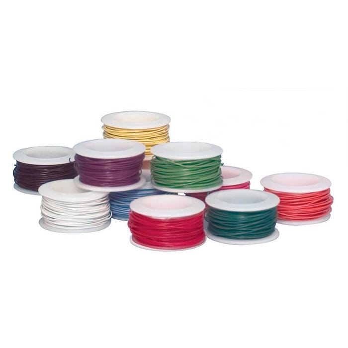 Arcor Colored Art Wire, 25 Feet, 30 Gauge, Assorted Colors, Set of 10