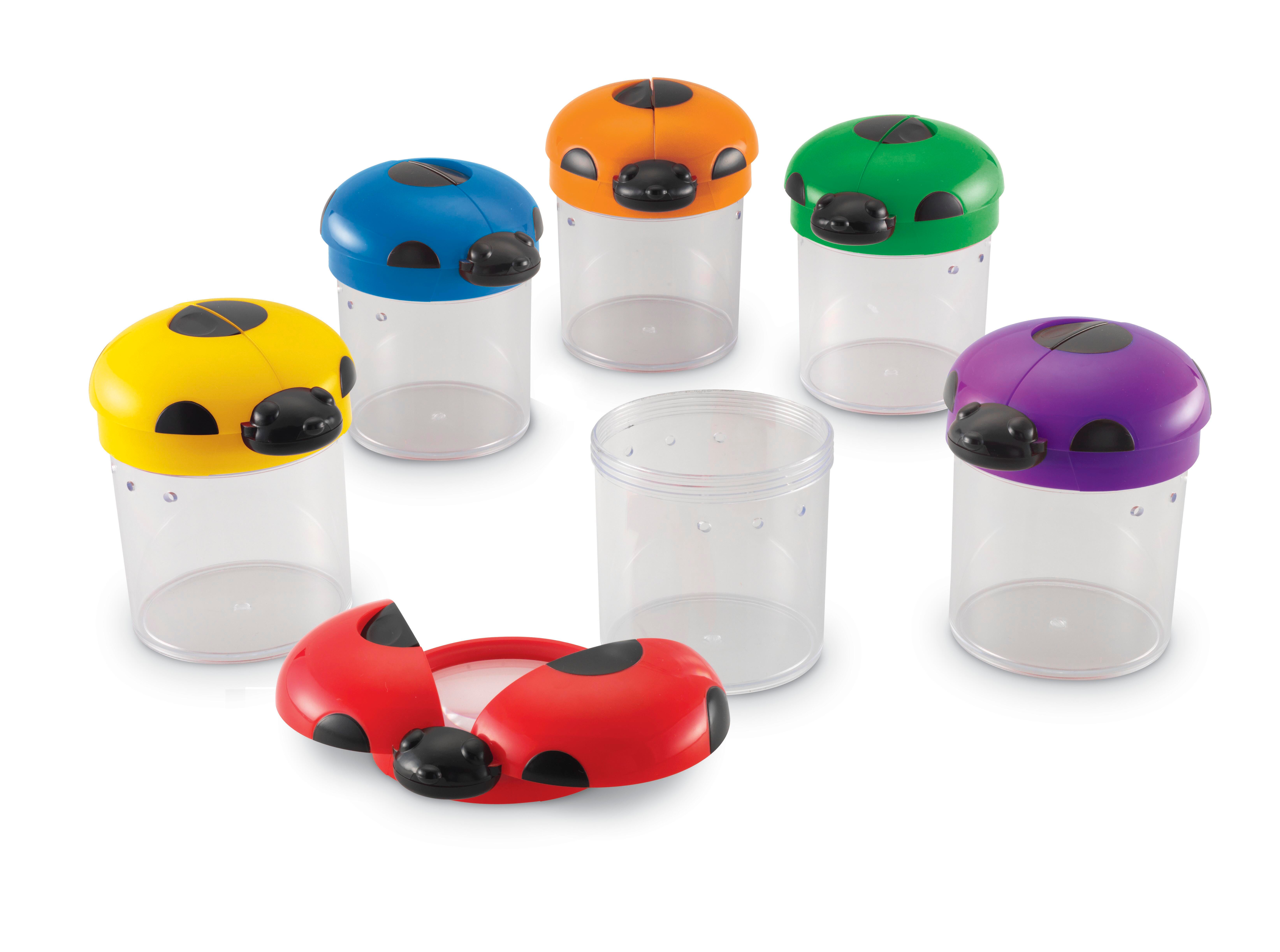 Learning Resources Bug Cylinders with Magnifying Glass, Set of 12 1367954