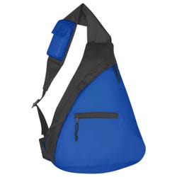 Budget Sling Backpack, Black/Royal Blue 2119763