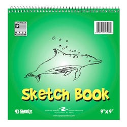 Roaring Spring Kids Sketch Book, 9 x 9 Inches, 40 Sheets, Item Number 2103584