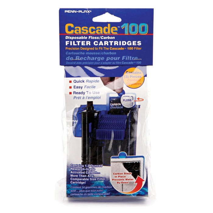 Penn-Plax Cascade Replacement Carbon Cartridge - For 20 Gallon Aquaria