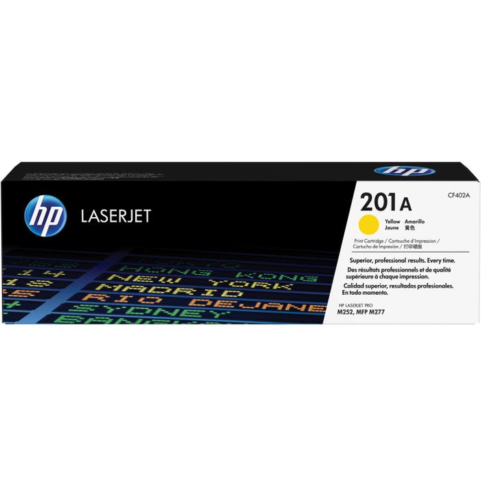 HP 201A Ink Cartridge, CF402A, Yellow