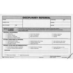 Hammond & Stephens 3-Part Carbonless Student Discipline Referral Form, 5 x 8 Inches, White, Pack of 100