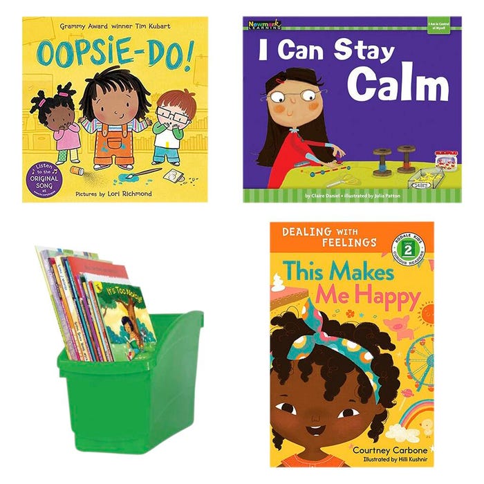 Achieve It! Growth Mindset And Mindfulness Thematic Book Box, Grades K to 1, Set of 35