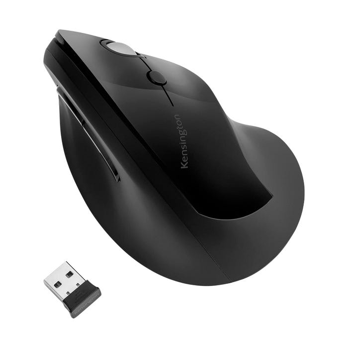 Kensington Pro Fit Ergo Vertical Wireless Mouse, Black