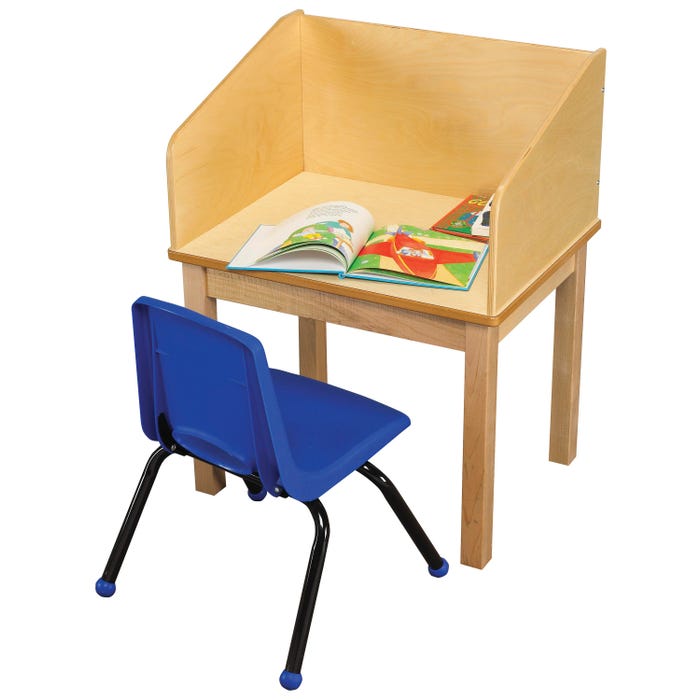Childcraft Student Reading Carrel Desk with 28-Inch Legs, 25-3/4 x 19-3/4 x 41 Inches