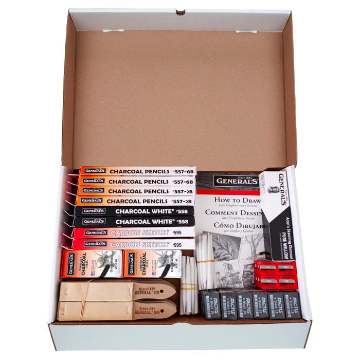 General's SketchMate Classroom Pack, Assorted Hardness, Assorted Tools, Set of 168