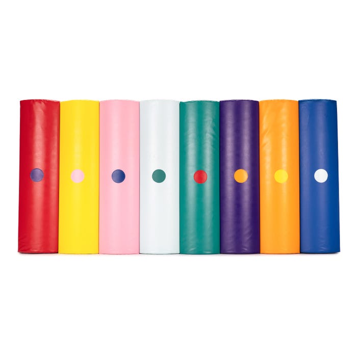 Snoezelen Rainbow Bumpas with Sound, Sensory Wall Panel, Assorted Colors, Set of 8