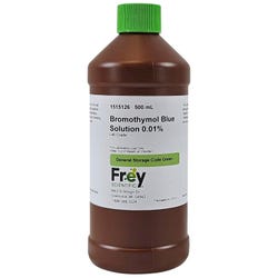 Frey Scientific Bromothymol Blue, 500 mL, Lab Grade, Item Number 1515126