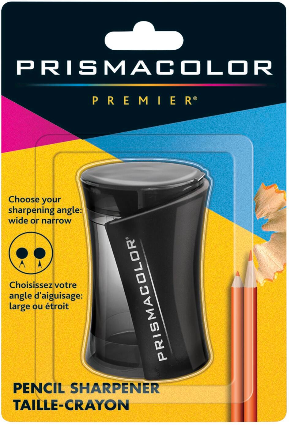 Prismacolor Premier Pencil Sharpener, 2 Hole, 3 x 1-3/4 Inches, Black, Item Number 1400845