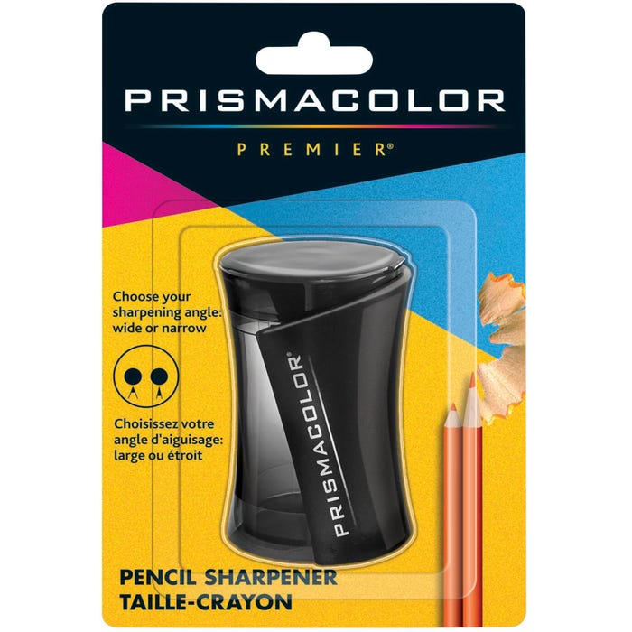 Prismacolor Premier Pencil Sharpener, 3 x 1-3/4 Inches, 2 Hole, Black