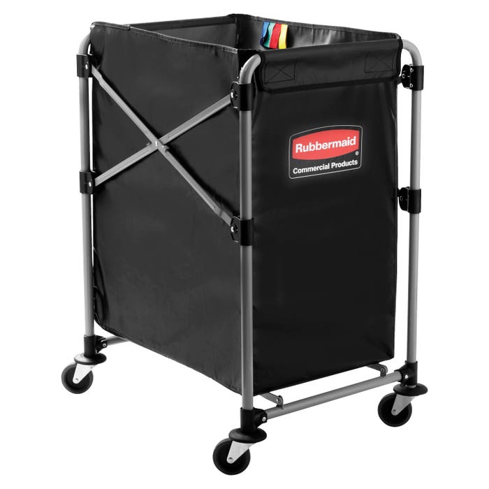 Rubbermaid Collapsible x-Cart, 20-1/4 x 24-1/8 x 24 Inches, 220 Pounds, Black