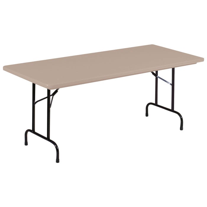 Correll Rectangle Commercial Blow-Molded Folding Table