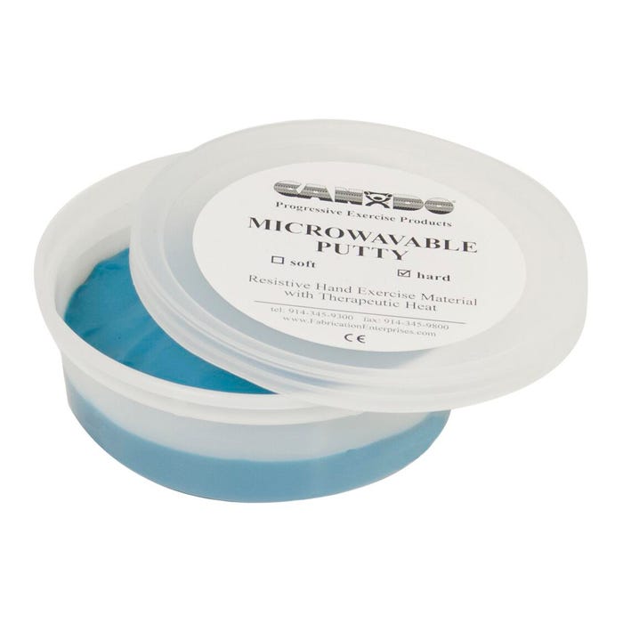 CanDo Microwavable Theraputty, Firm, 4 Ounce, Blue