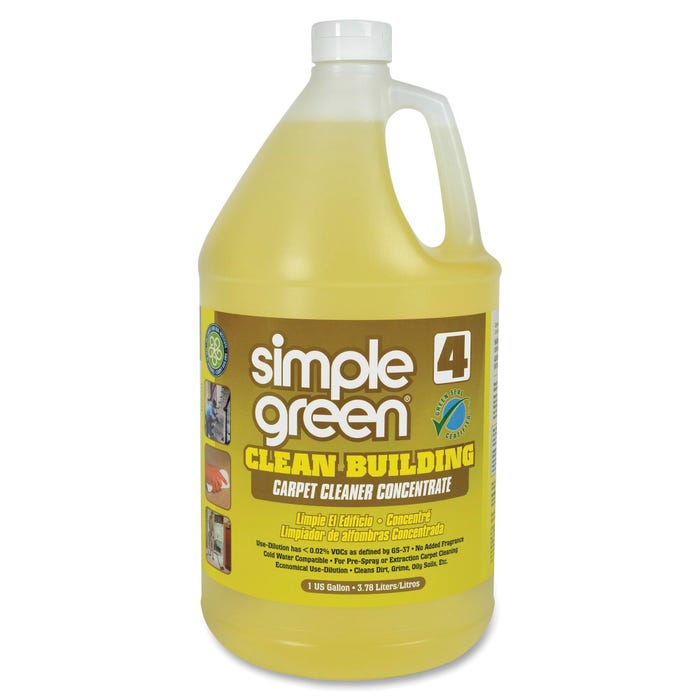 Simple Green Clean Building Carpet Cleaner Concentrate, 1 Gallon Jug