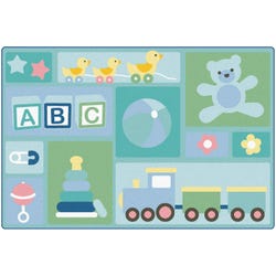 Carpets for Kids KIDSoft Baby's Basics Toddler Carpet, Rectangle