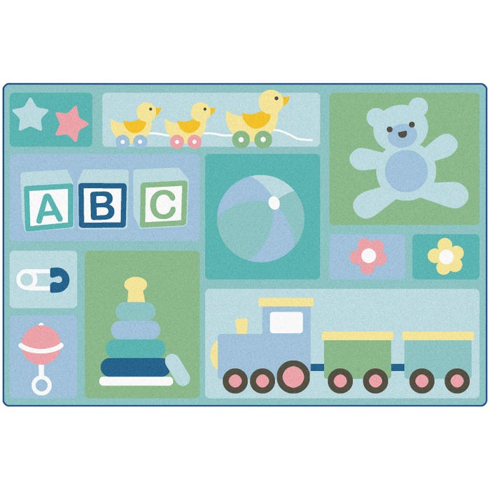 Carpets for Kids KIDSoft Baby's Basics Toddler Carpet, Rectangle
