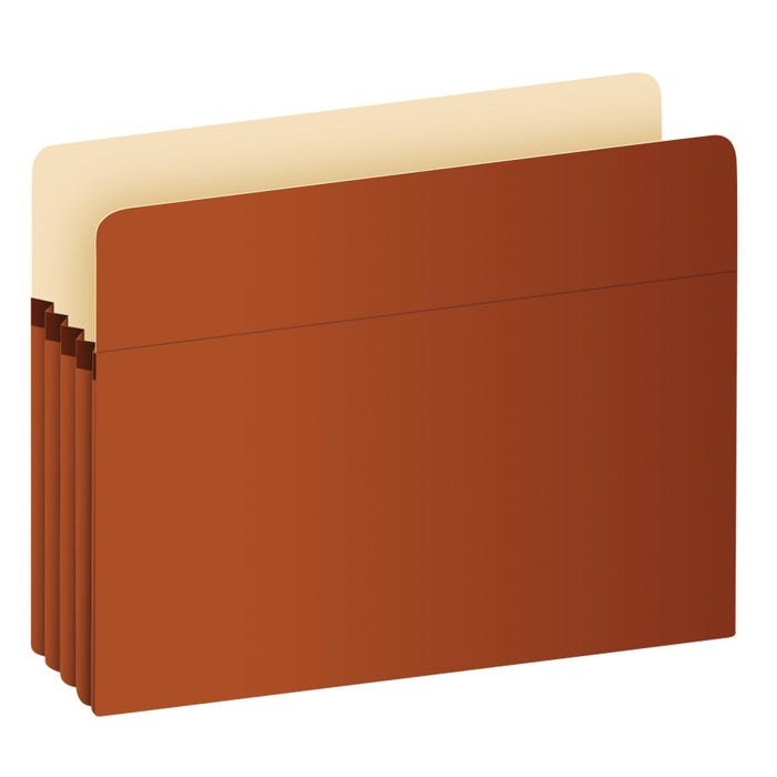 Pendaflex Anti-Microbial File Pocket, Legal Size, 3-1/2 Inch Expansion, Redrope, Pack of 10