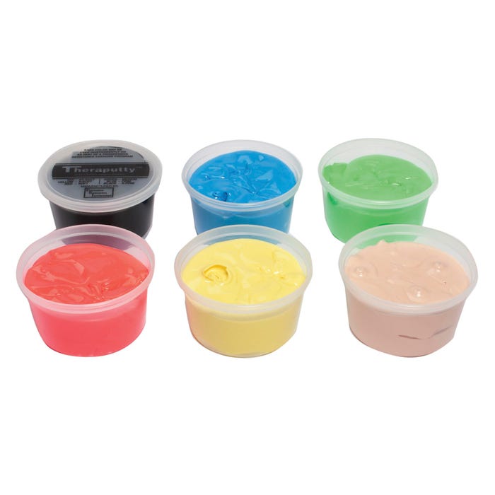 CanDo Theraputty, Different Resistances, 1 Pound, Set of 6