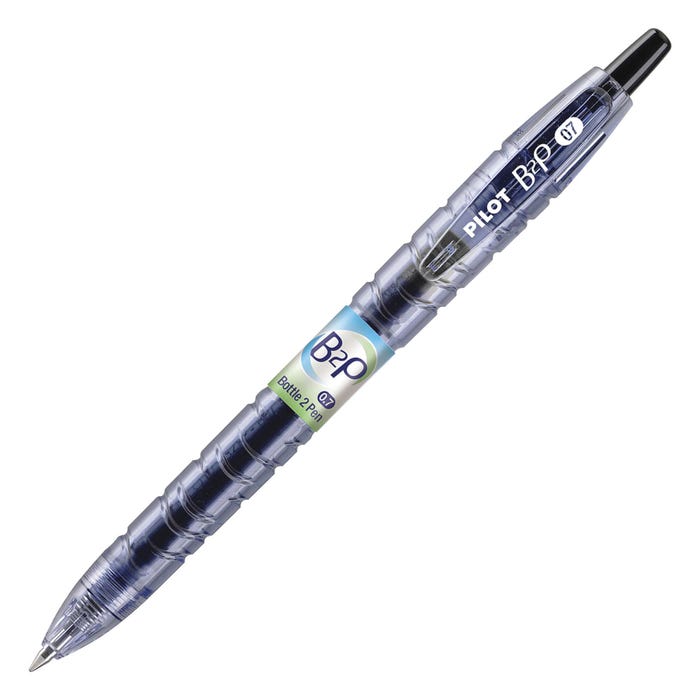 Pilot B2P BeGreen Refillable Retractable Gel Pen Fine Tip, Black Ink, Pack of 12
