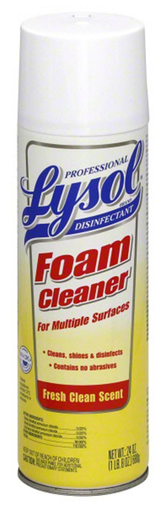 Image for Lysol Professional Foam Cleaner for Multiple Surfaces, 24 Ounces, Pack of 12 from School Specialty