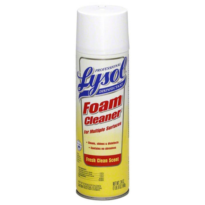 Lysol Professional Foam Cleaner for Multiple Surfaces, 24 Ounces, Pack of 12