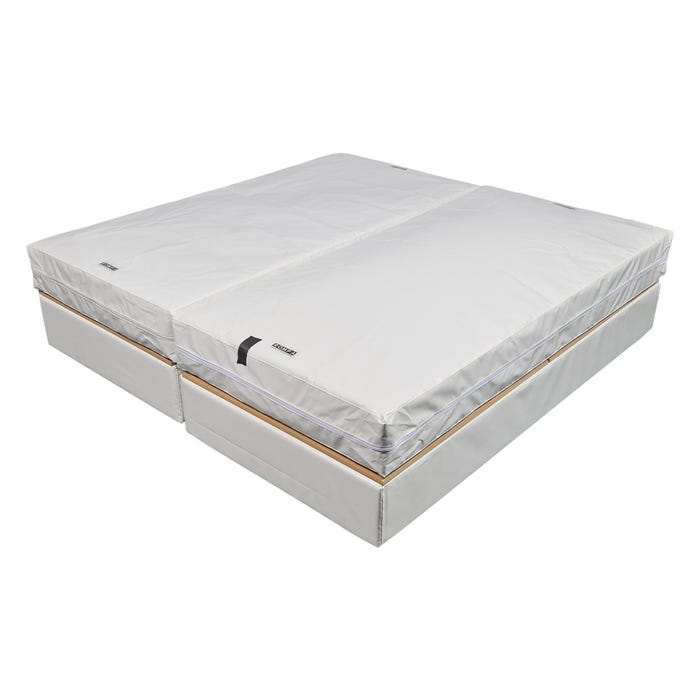 Snoezelen Musical Double Waterbed, 55 x 78-1/4 x 18 Inches, No Heater, White