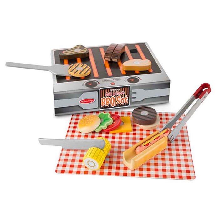 Melissa & Doug Grill & Serve BBQ Set, 20 Pieces