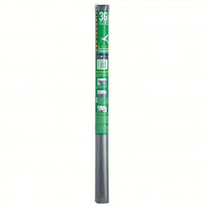 Grainger Fiberglass Mesh Screen, 18 x 16 Mesh Size, 3 x 25 Feet