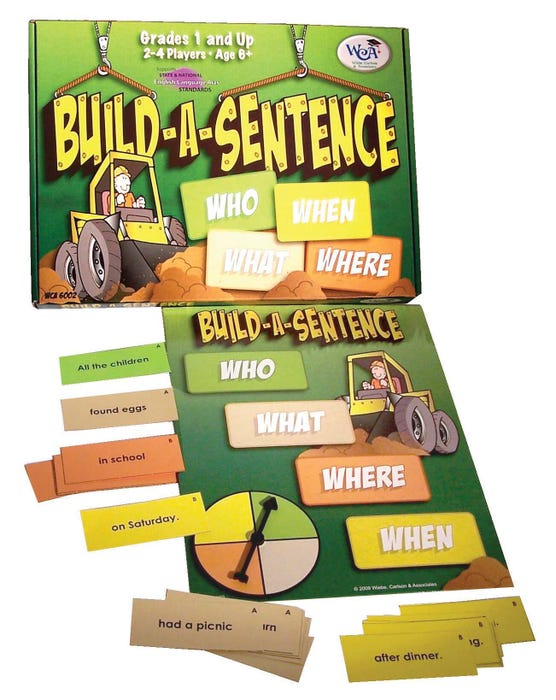 WCA Sentence Building Game
