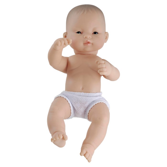 Miniland Newborn Baby Doll, Asian Boy, 12-5/8 Inches