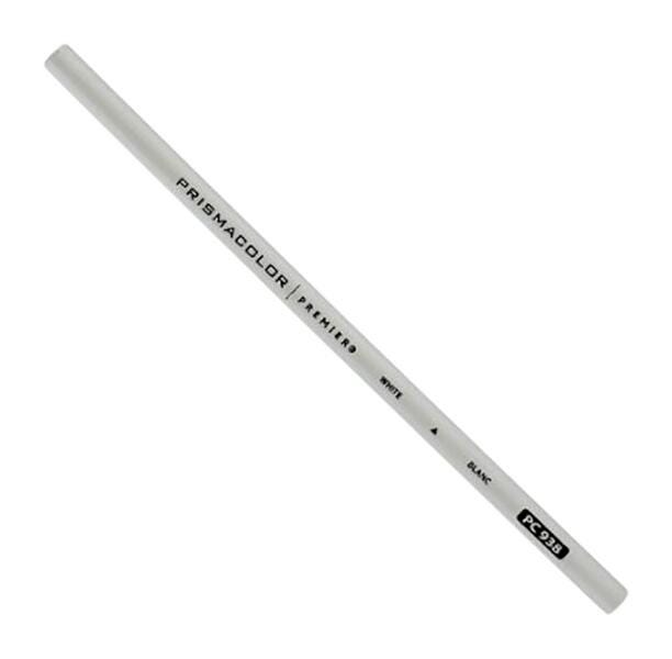 Prismacolor Premier Soft Core Colored Pencil, White 938, Each 233301