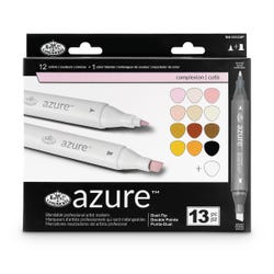 Royal Brush® Azure™ Professional Artist Alcohol Markers, Set of 13