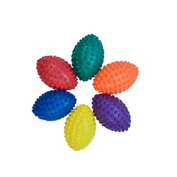 Sportime PVC Massage Football, Assorted Colors, Set of 6, Item Number 2027637