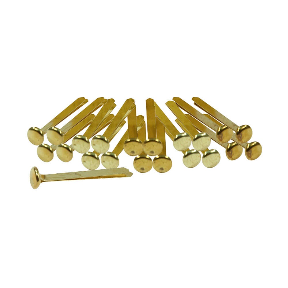 Image for School Smart Fastener, 1-1/2 Inches, Size 6, Brass Plated, Pack of 100 from School Specialty