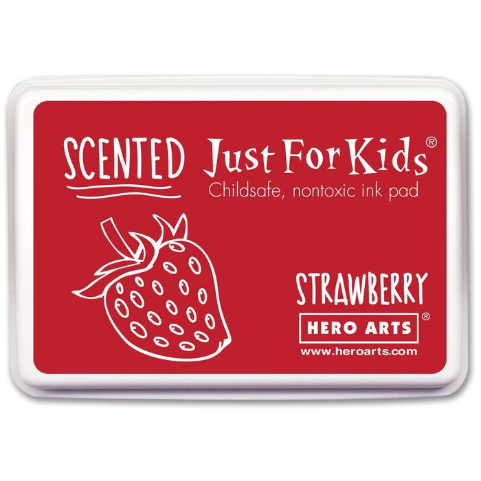 Hero Arts Just For Kids Scented Ink Pad, Strawberry Scent, Red
