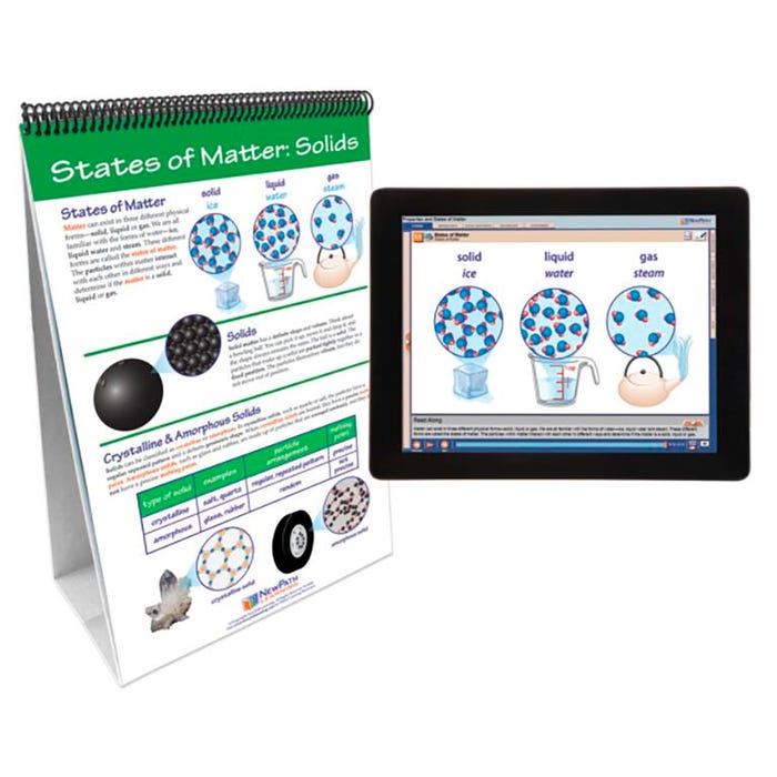 NewPath Learning Properties of Matter Flip Chart and Online Multimedia Lesson, Grades 6 through 10