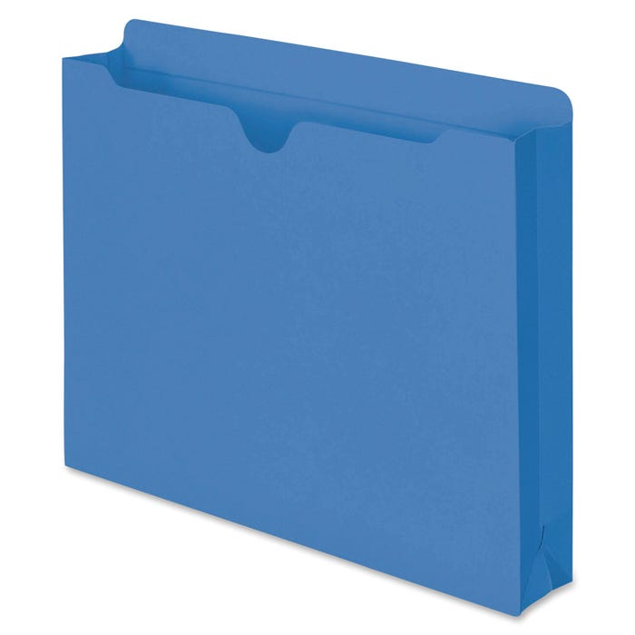 Smead File Jacket, Letter Size, 2 Inch Expansion, Blue, Pack of 50