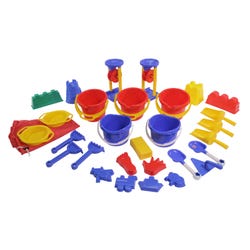 Childcraft Sand and Water Toys Activity Set, Assorted Colors, 28 Pieces, Item Number 259560
