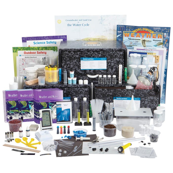 FOSS Next Generation Middle School Weather and Water Complete Kit, Print and Digital Edition, with 160 Seats of Digital