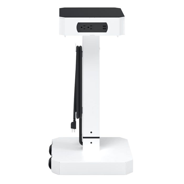 LuxPower Mobile AC and USB Charging Tower, 14 x 14 x 40 Inches