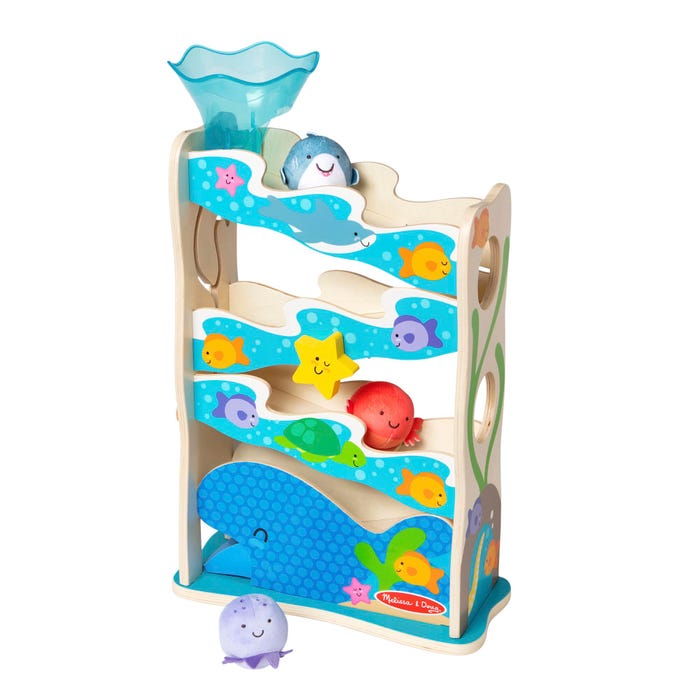 Melissa & Doug Rollables Wooden Ocean Slide