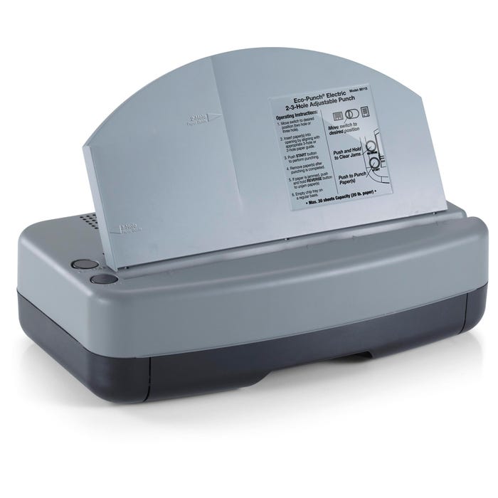 Officemate Eco-Punch, Electric, 2-3 Hole, 30 Sheet Capacity