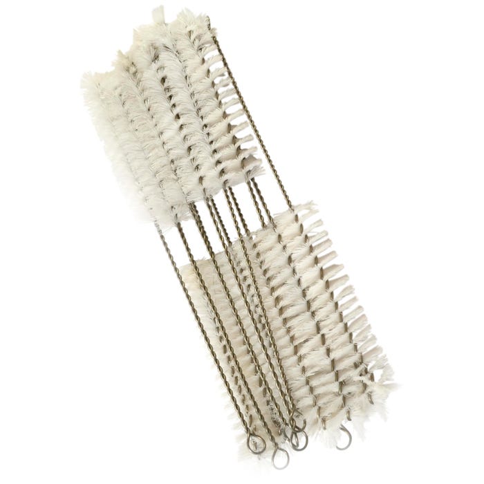 Eisco Labs Test Tube Brushes, Nylon, 20 Millimeter Diameter, Pack of 12